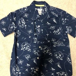 Carters navy short sleeve shirt